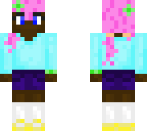 kid core pink hair girl