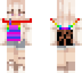 my pride outfit (btw i did make the rainbow things but this is not mine credit t