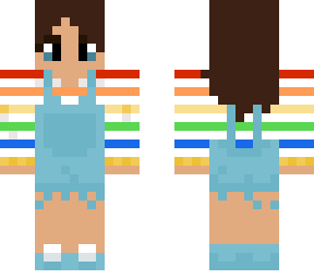 pride girl with overalls