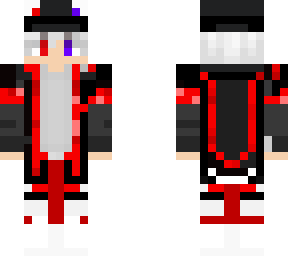 red & black robe