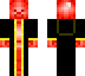 red guy in cloak