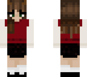 red sweater vest