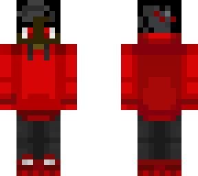 red version of my brown green hoodie eboy skin