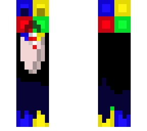 rubiks cube creeper with tuxedo on