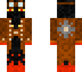 steampunk flaming enderman