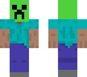 steve got a creeper mask!