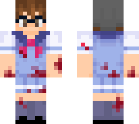 thebrokepineapple yandere (w/ blood)