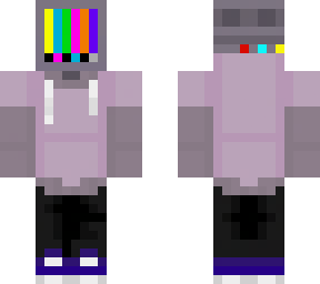 tv head  wearing a hoodie