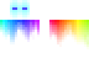white rainbow creeper