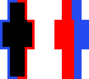 ??red and blue??