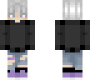 1/2 black and white matching bi skins