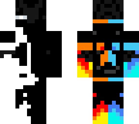 black and white enderman
