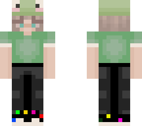 blonde girl with froggie hat :d