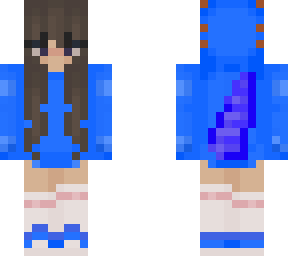 blue axolotl girl