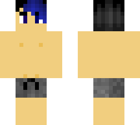 blue emo swimmer