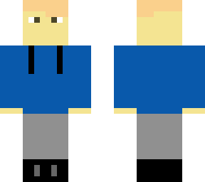 blue hoodie