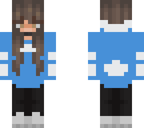 blue/white sweat shirt
