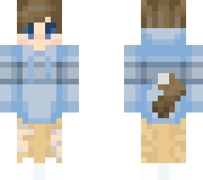 brown hair wolf boy (blue striped shirt)