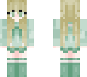 cute green girl