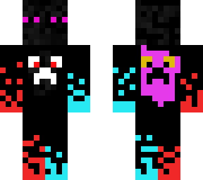ender man with creeper hoddie