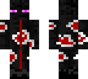 enderman wearing akatsuki clothes
