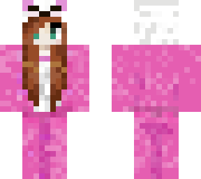 girl with pink panda pijama / mujer con pijama de panda rosado