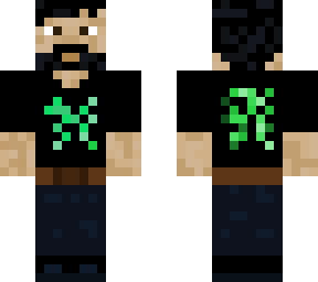 graphic tee beard man