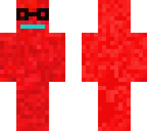 man with glasses with red color