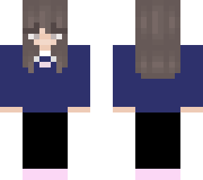 navy sweater girl