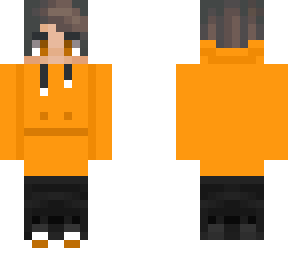 orange hoodie