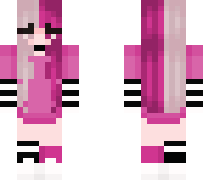 pink hair e-girl