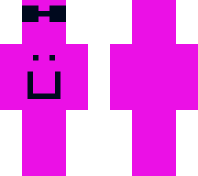 pink smile with sunglasses