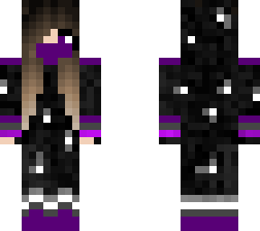 purple & black ninja girl