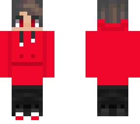 red hoodie with :| face