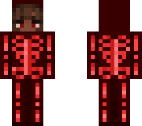 skeleton outfit red