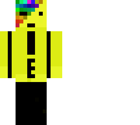 the colourfull  yellow e