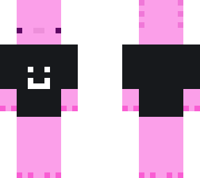 axolotl with black t-shirt with smile