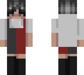 black & red outfit