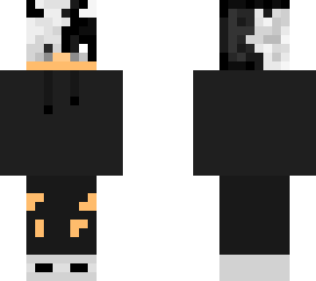 black and white demon