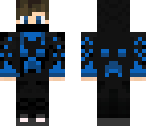 blue minecraft hoodie