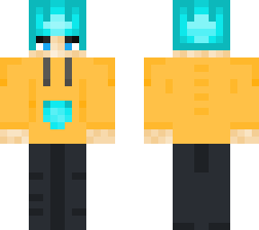 boy with blue hair