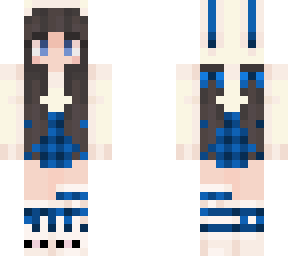 bun bun girl blue