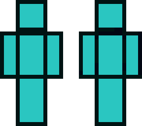 cyan box man