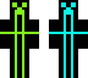 double creeper lime and aqua colide