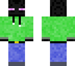 ender man in a hoodie