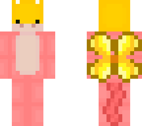 flame, with yellow smol dino head