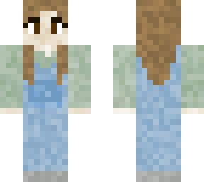 girl in overalls