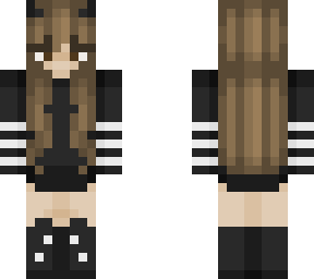 girl with black sweatshirt