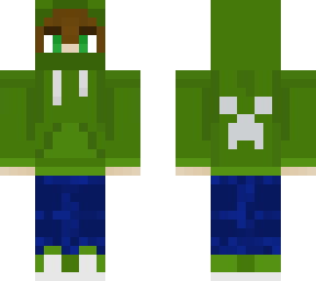 green hoodie