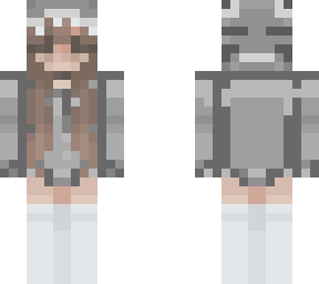 grey shark girl